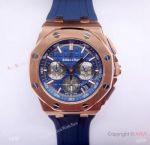 Copy Audemars Piguet Royal Oak Offshore Chronograph Watches Rose Gold and Blue